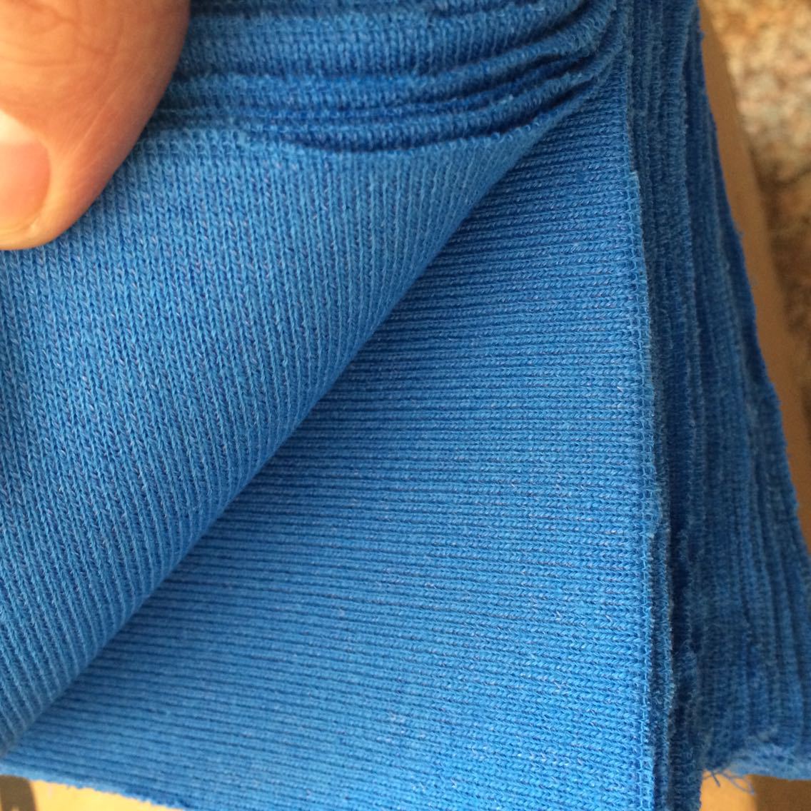 厂家直销服装针织面料1x1全棉精梳横机罗纹 袖口 螺纹布 螺纹面料