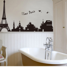AY935木拉城堡 三代巴黎风景卧室客厅沙发背景电视墙装饰可移墙贴