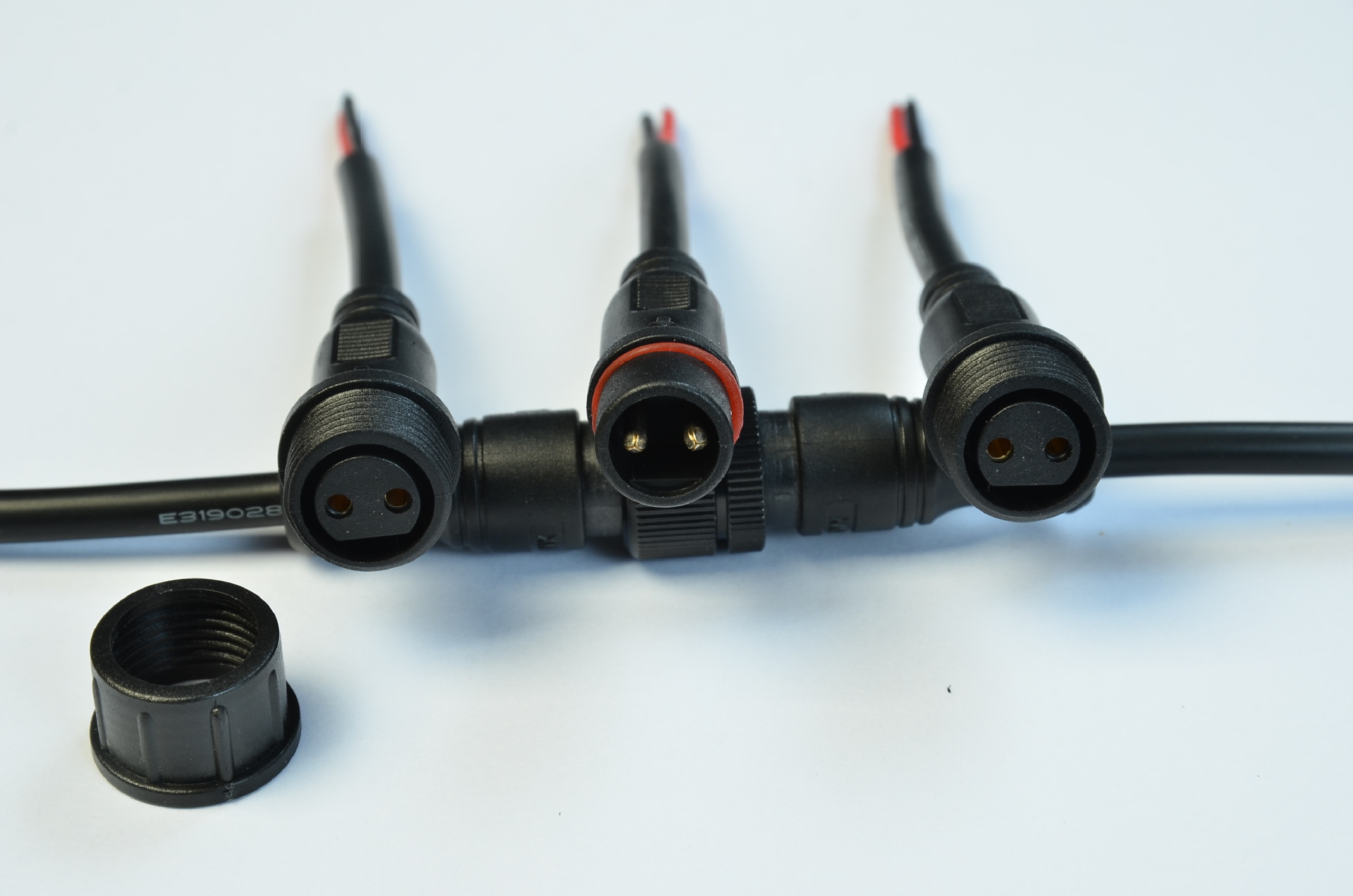 厂家批发2芯防水电源线公母接头 汽车连接线2位端子连接线防水