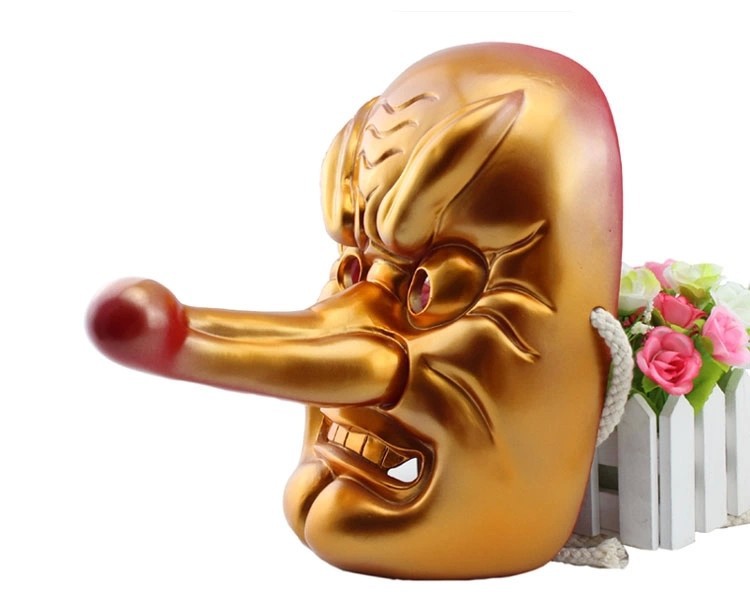 日本能剧天狗面具 佛教般若面具 日本武士面具珍藏版树脂面具挂饰