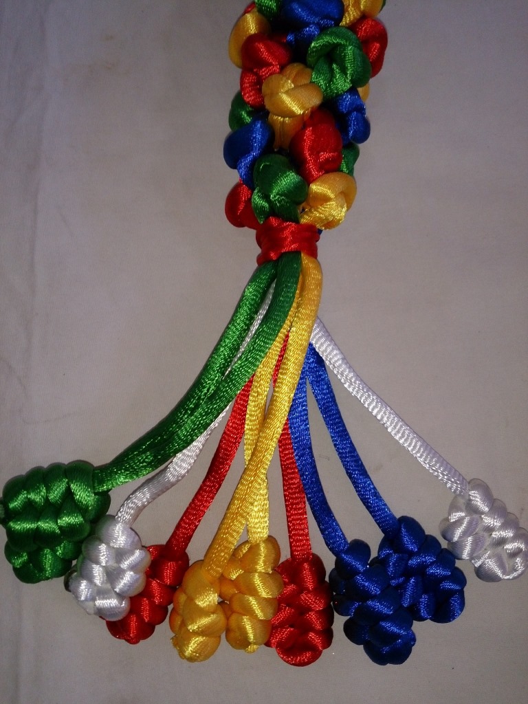 佛教用品藏式金刚结西藏挂饰五彩绳编金刚结挂件 特大号菠萝结