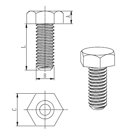 批发 塑料六角螺丝 尼龙外六角螺丝 平头螺丝 手拧 m10x30h 透明