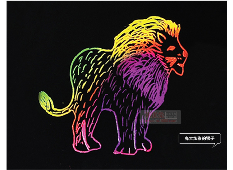 joanmiro美乐刮画纸 儿童梦幻刮刮画套装童话主题创意手工.16