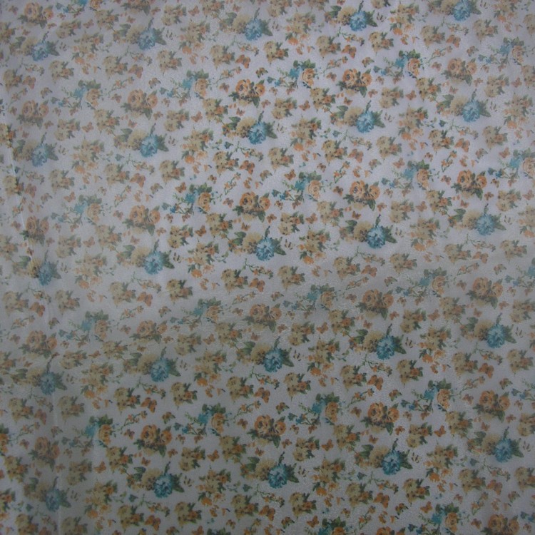 供应3060欧根纱印花小碎花图案加工品