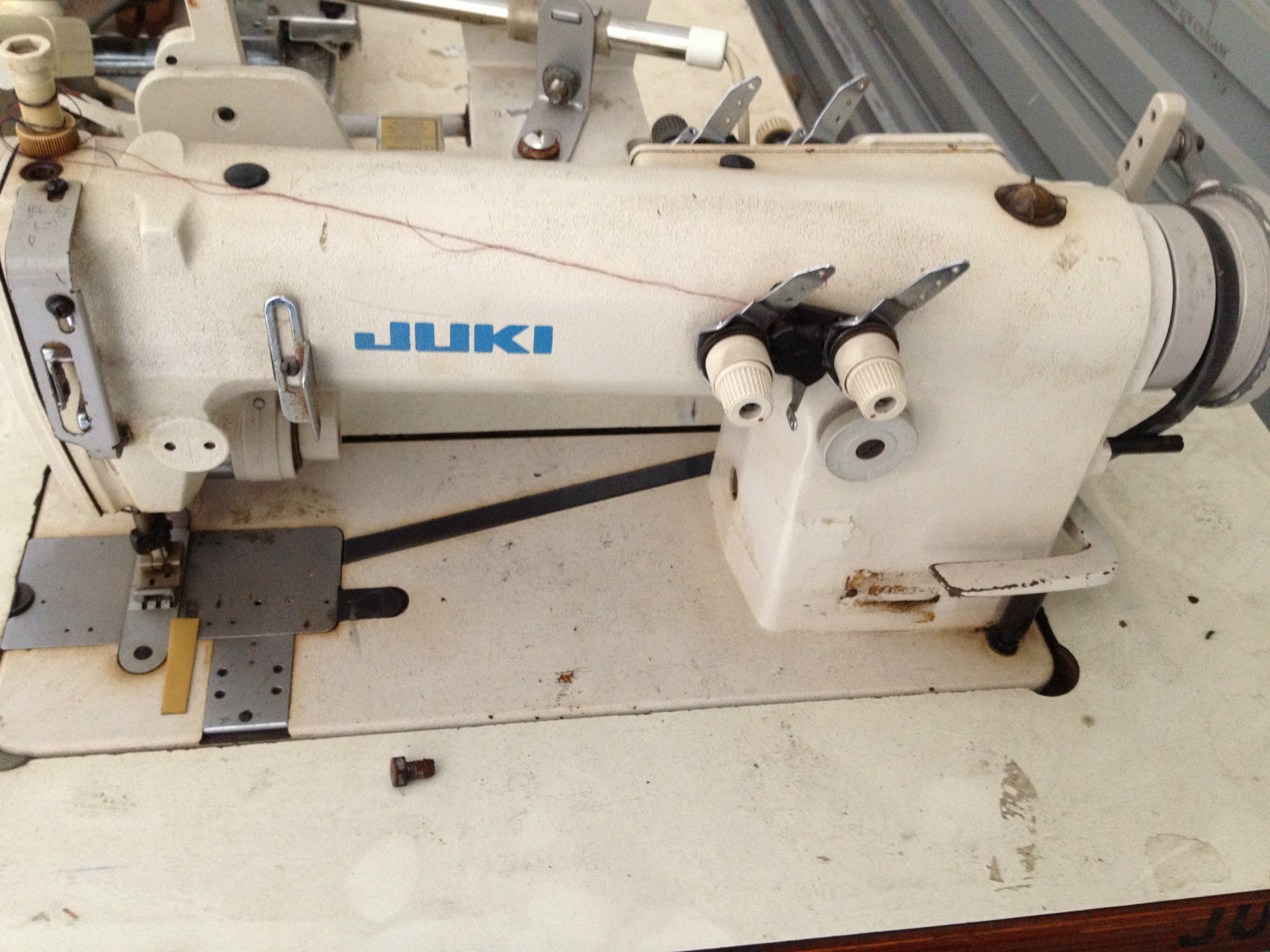 重机双针双链缝缝纫机mh380双重环缝纫机链式双针机