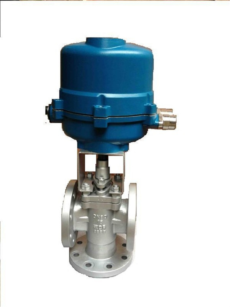 质冠阀门长期供应 电动合金钢三通阀 耐博三通调节阀