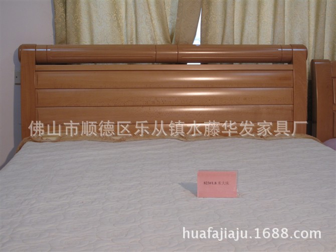 厂家直销木床榉木高箱储物床实木床1.8 米纯实木双人床特价