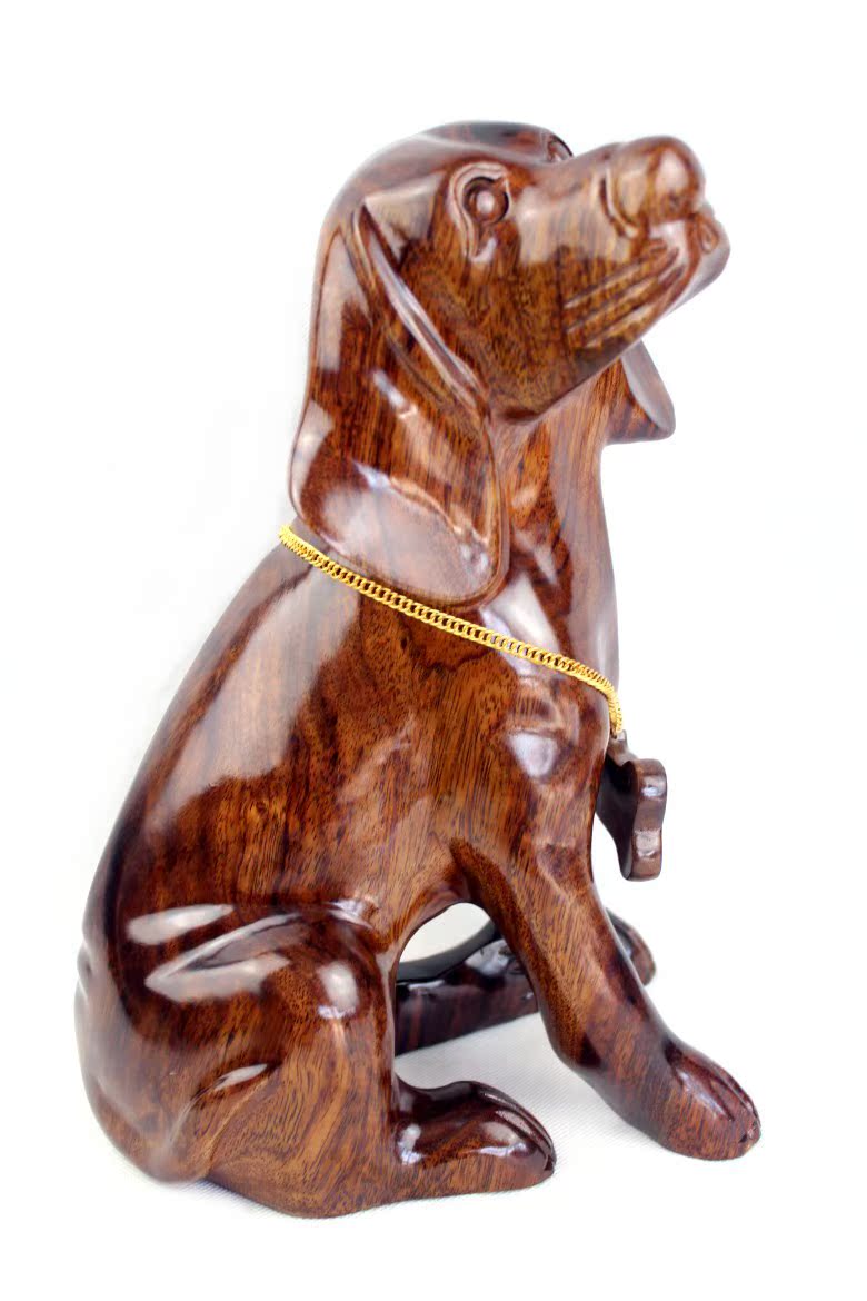 简约现代动物木质狗木质工艺品纯手工可以加印logo家居2013新款