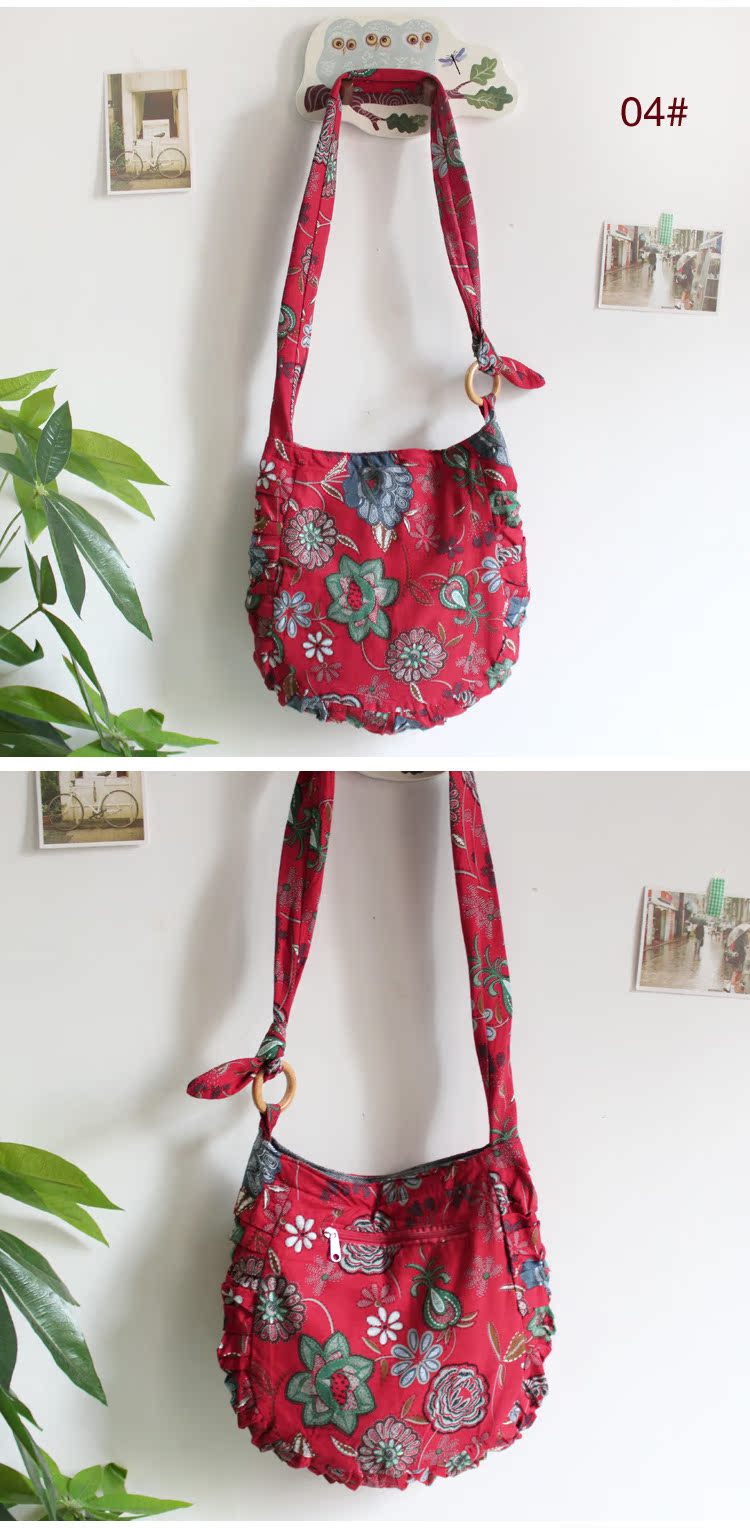 跨境货源 厂家直供 潮酷风范 批发供应棉布包 时尚女士 花布包