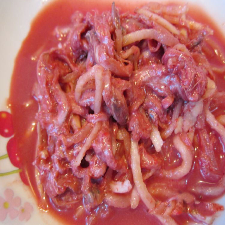 温州特产鱼生新鲜幼带鱼腌制水产开瓶即食海鲜下饭菜头丝美食250g