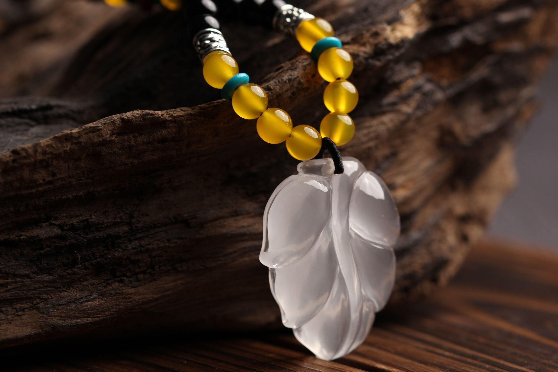 如果水晶纯天然白水晶吊坠毛衣链金枝玉叶女