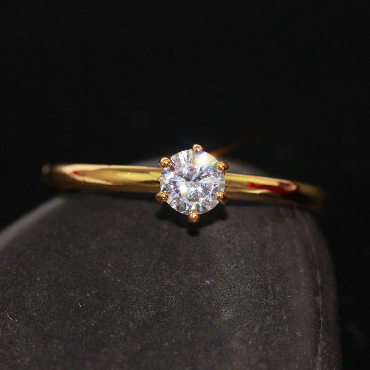 a54锆石钻戒指 aaa钻子母女戒 保色久 防过敏 时尚饰品