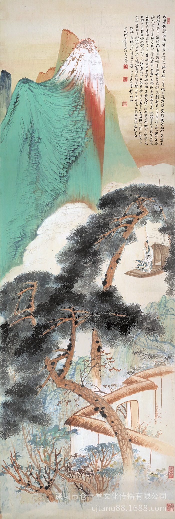 仓吉堂艺品 厂家供应名家字画 张大千 青_国画_列表网