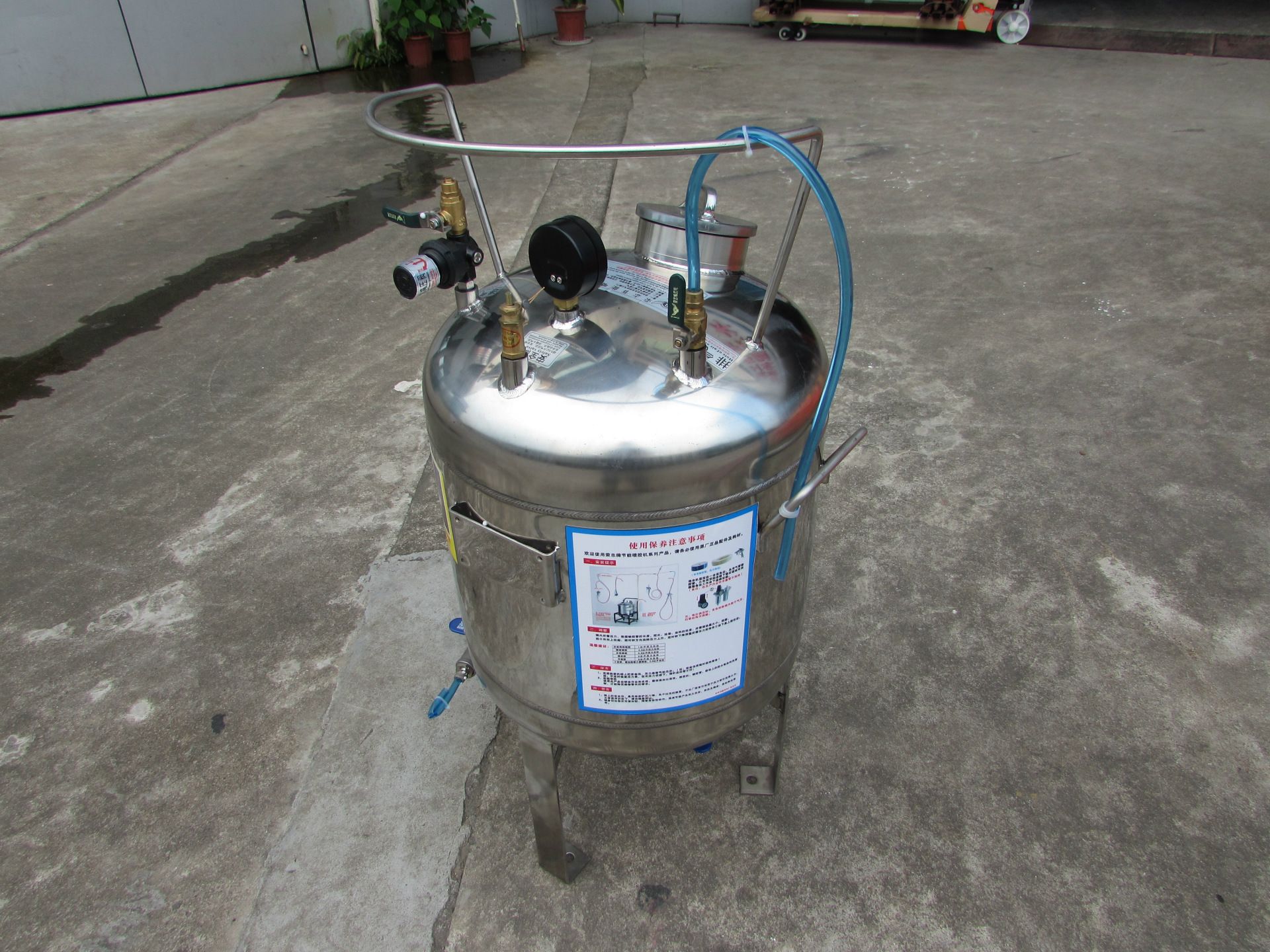 新型不锈钢方便安全节能环保水性油性胶液体胶喷胶机气动式喷胶机