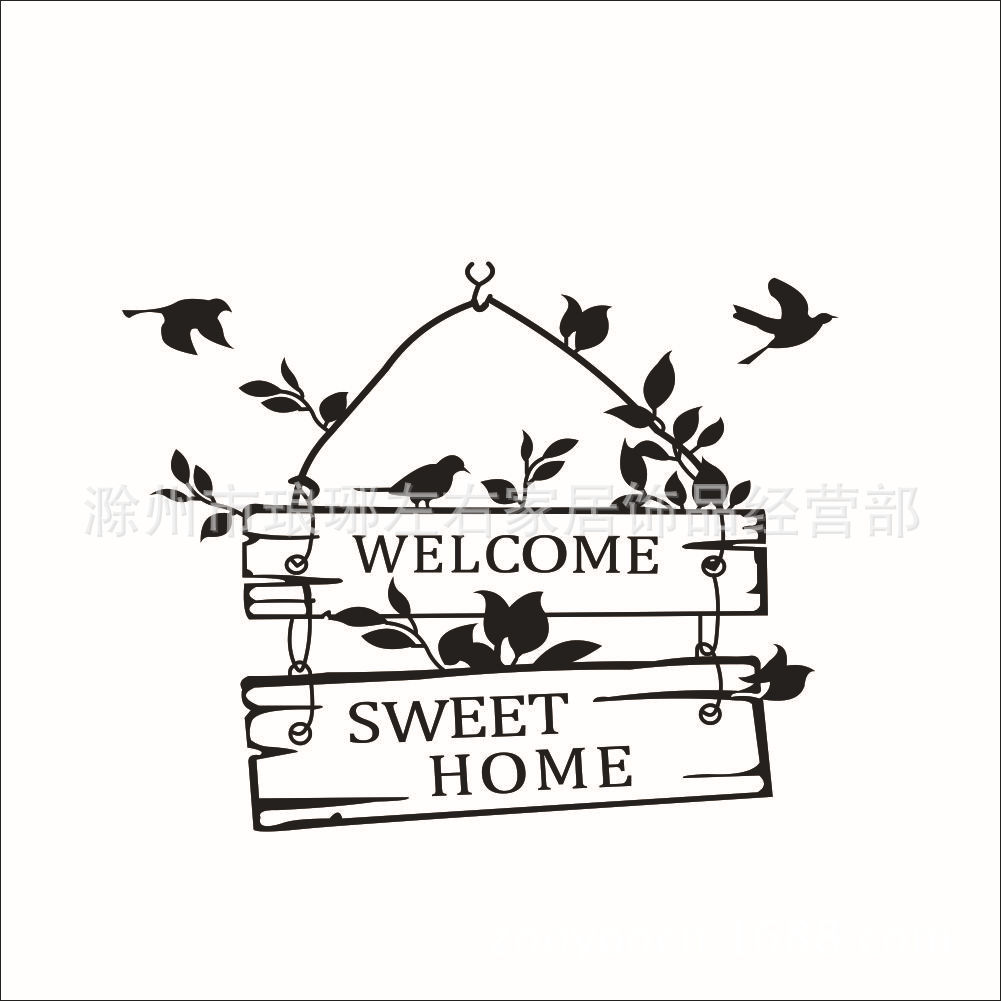 zy8253外贸新款welcome 英文