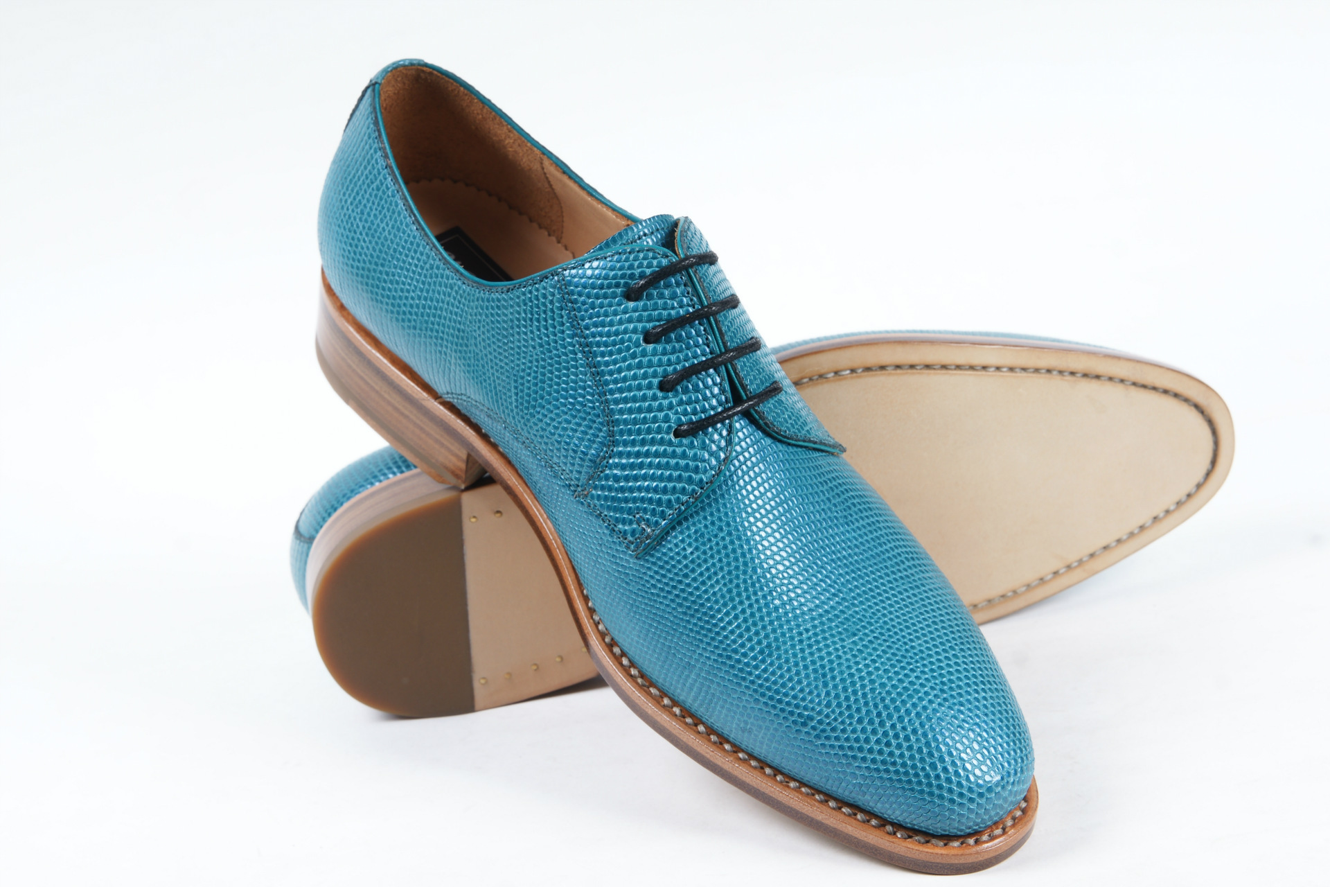 新品英伦男士皮鞋定做手工真蜥蜴皮商务正装奢侈品皮鞋