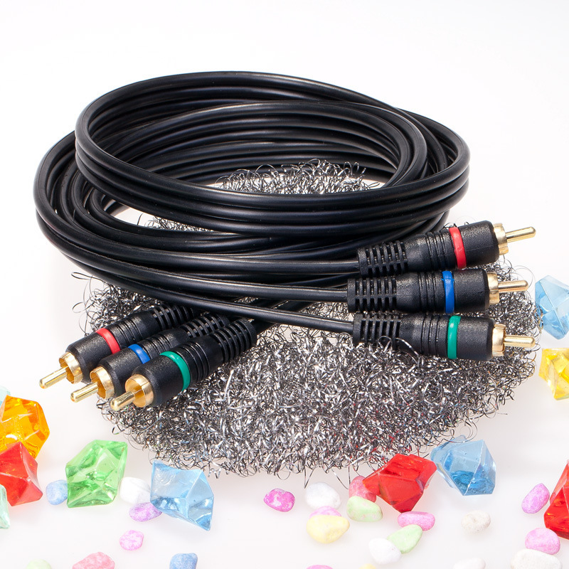 威迅 色差线 高清 色差分量线 机顶盒连接线 音频视频连接线1.8米