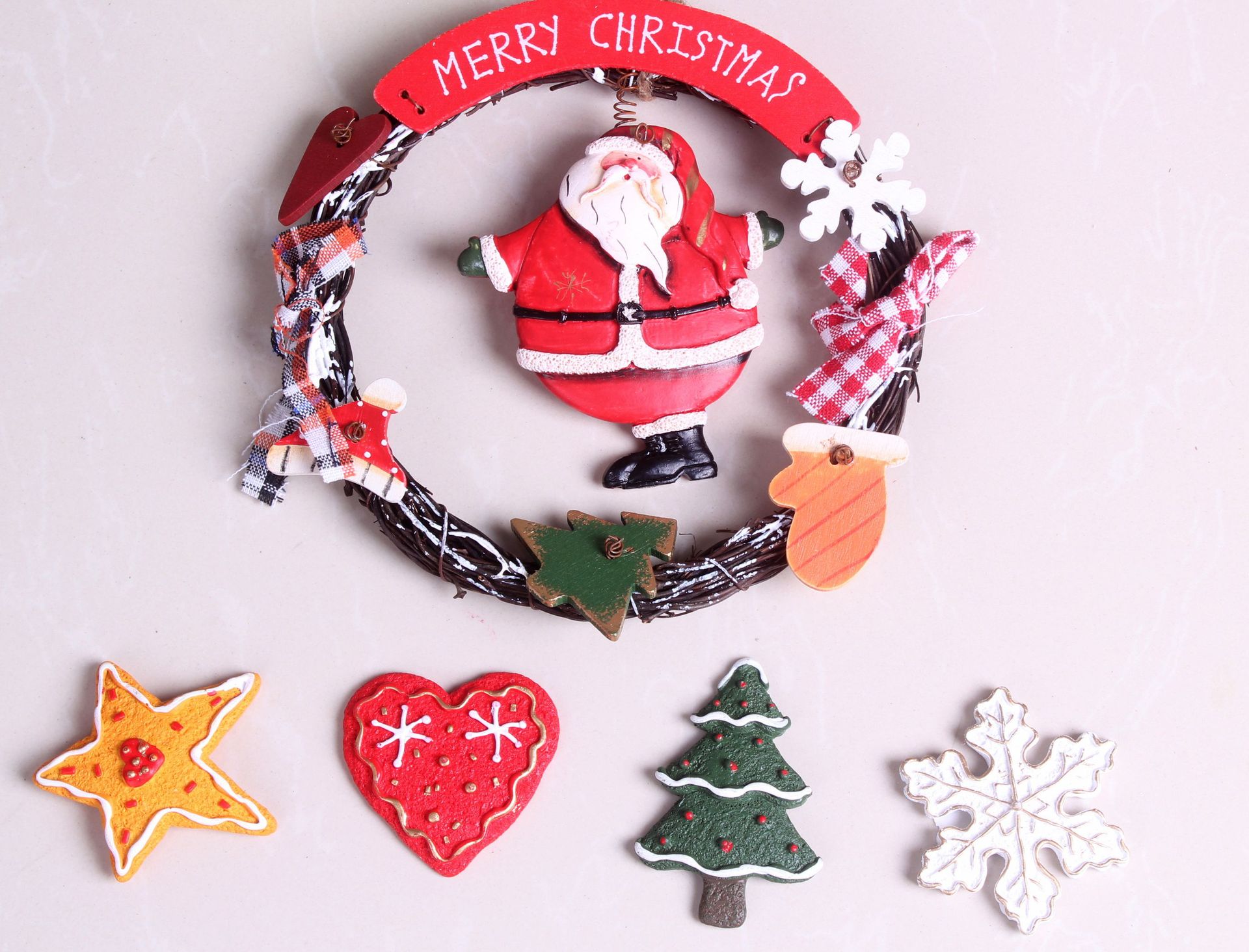 可爱复古圣诞节创意立体磁铁扣冰箱贴吸磁贴家居装饰品 爆款!