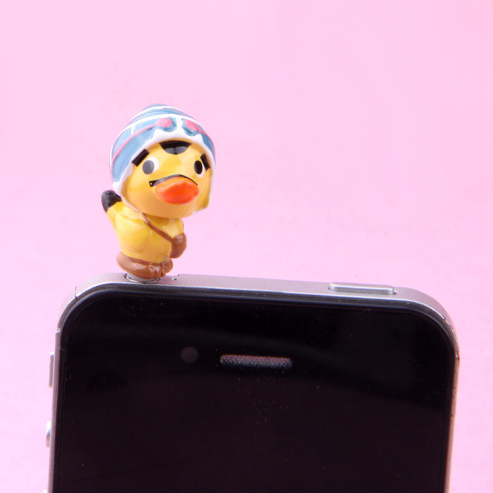 海贼鸭子卡鲁晃晃pulgy智能卡通动漫3.5mm通用卡通手机防尘塞批发