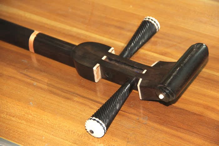 厂家直销 纯手工蒙皮制作 演奏级黑檀木坠琴 卷板响铜琴筒