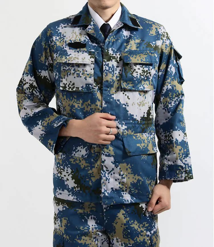07海洋迷彩服户外迷彩服荒漠作训服数码迷彩训练服沙漠数码cs套装