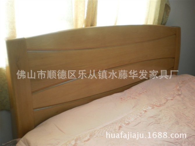 厂家直销木床德国榉木高箱储物床实木床1.8 米纯实木双人床特价