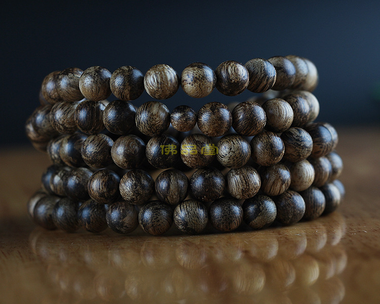 印尼加里曼丹108沉香念珠天然沉香佛珠香韵丰富 供佛高端文化礼品