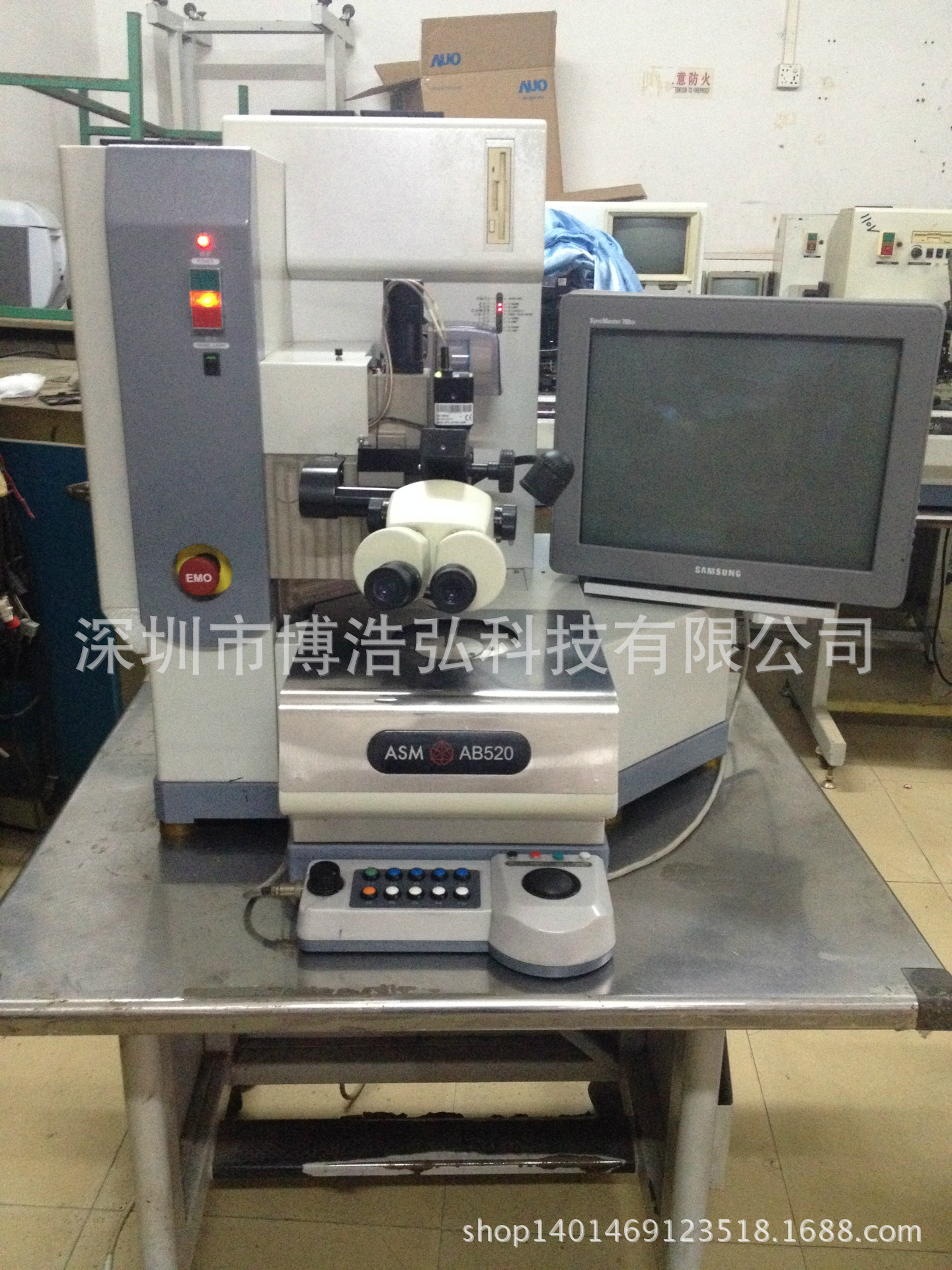 转让LED二手ASM邦定铝线机AB520/AB520A焊线机