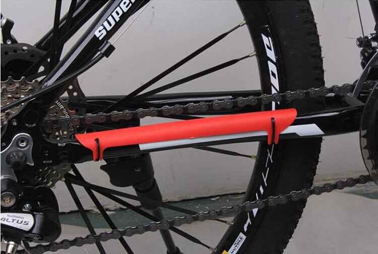 骑行塑料护链贴 后叉保护套保护贴 多色车架贴 自行车护链装备