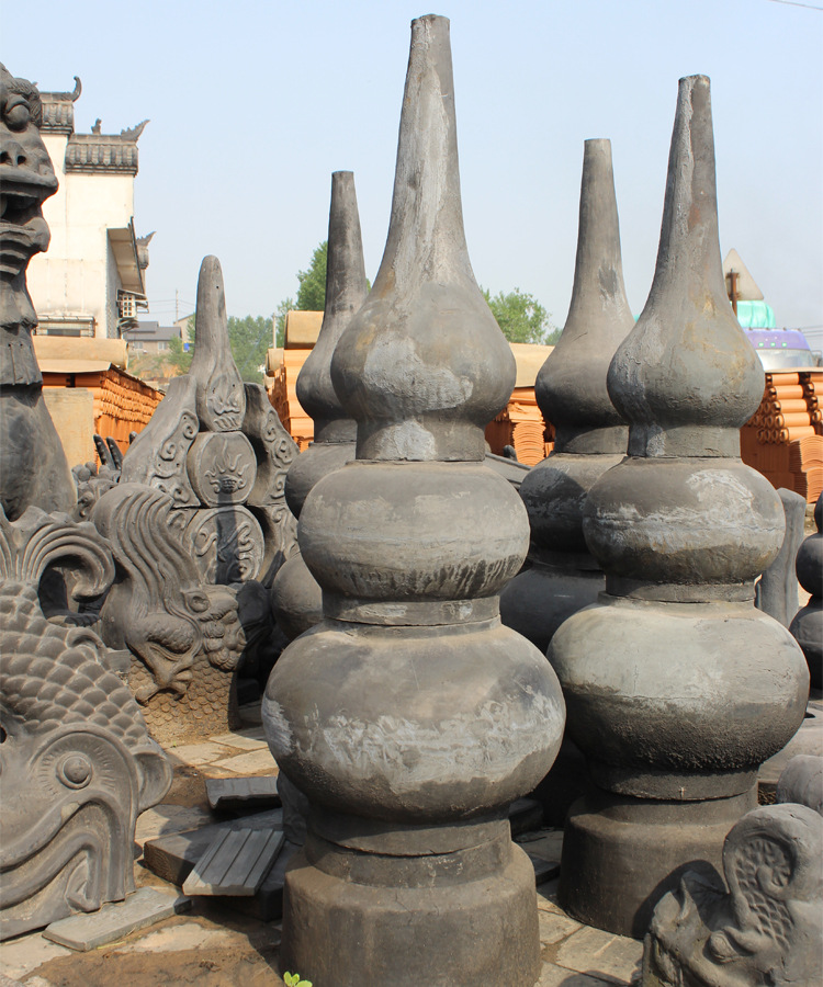 宝顶 顶帽 做工精细 质地密集 表面光滑 无裂痕 - 建材批发网