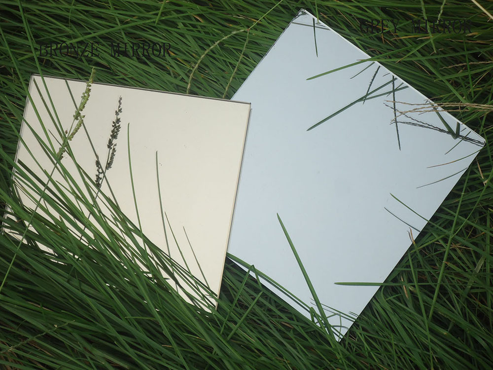 坤豪厂家专业深加工优质茶镜灰镜银镜规格齐全斜边异型边加工