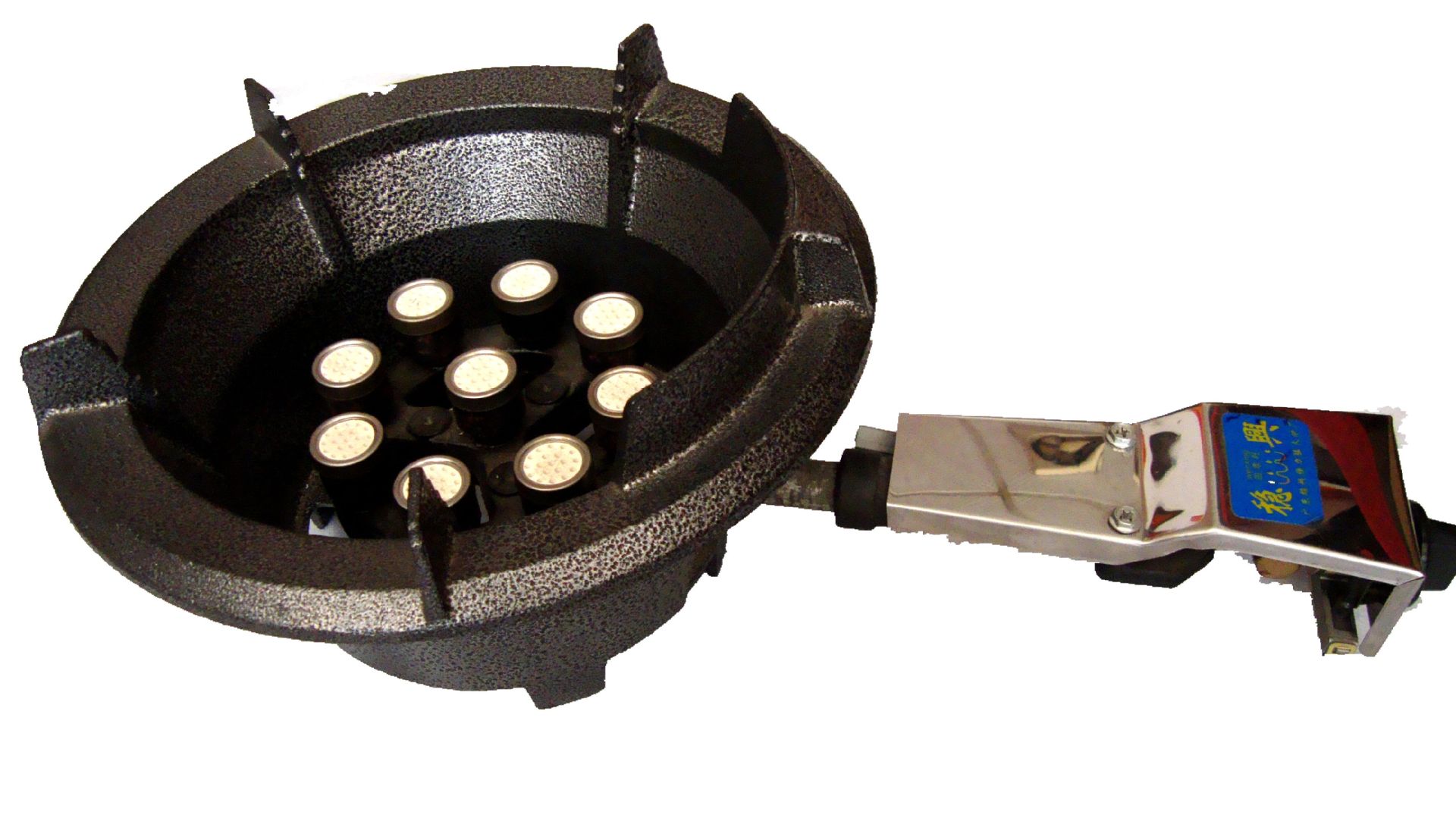 陶瓷红外线设计·聚热量高·燃烧更彻底,高效节能·省气30%·鸿昻炉具