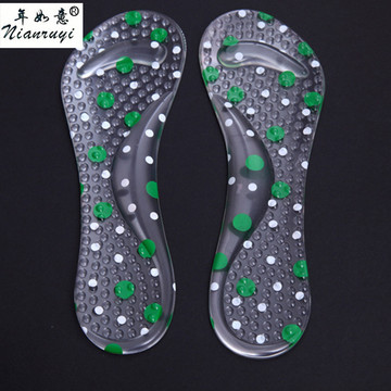 隐形鞋垫配件双足弓七分垫高跟鞋加厚支撑透明女士脚心垫足弓垫