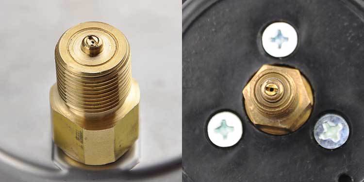 阻尼螺丝 阻尼螺丝用于节流.常见于压力波动剧烈的测量环境.