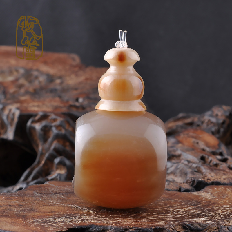 天然牦牛角藏式佛头 三通 佛塔 金刚 星月菩提子 diy配饰 配件