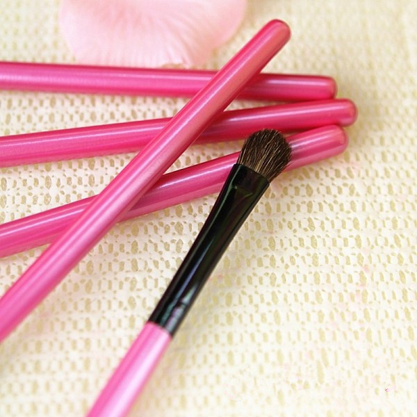 小马毛烟熏刷/晕染刷/眼影刷/晕眼线 长杆 桃粉色