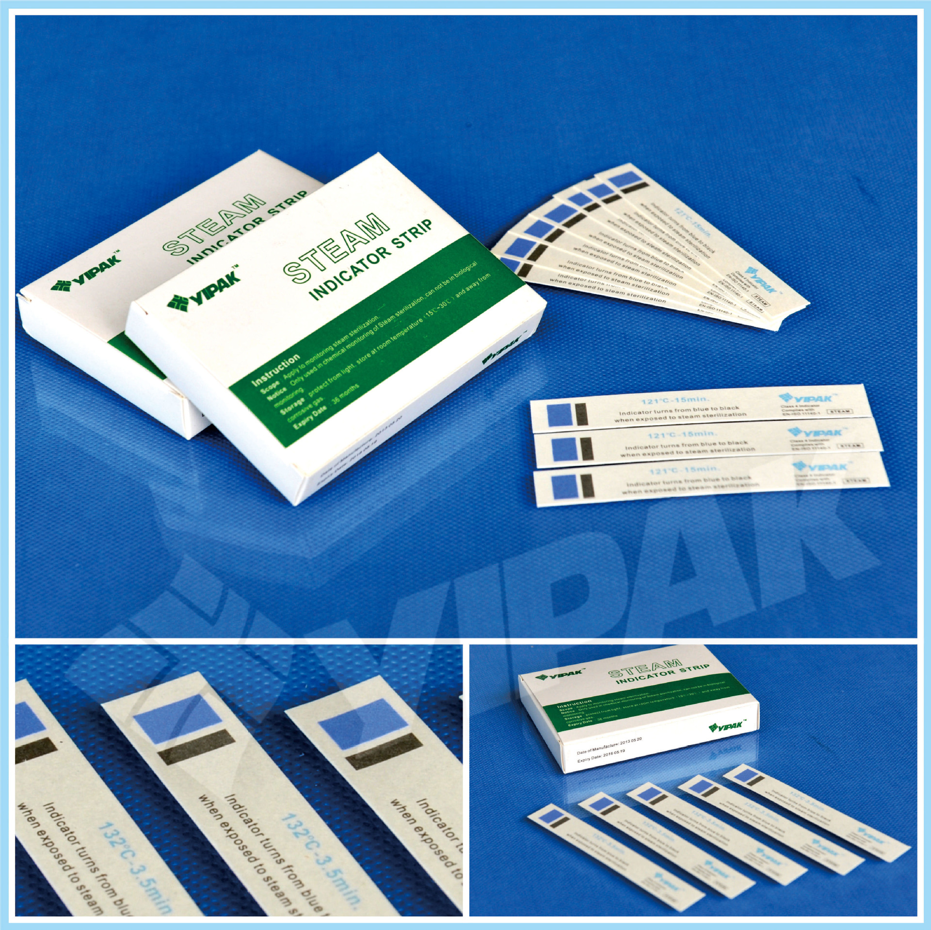 【厂家直销】压力蒸汽消毒灭菌化学指示卡