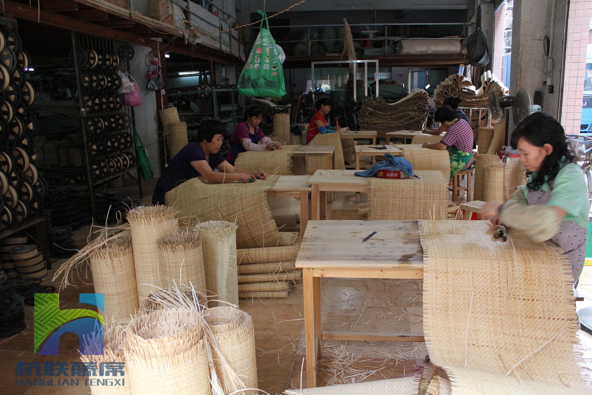 【杭联藤厂】青子纱丝密笪藤编-藤笪-藤皮-藤材料-藤-人字席