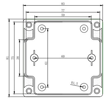 出口pc防水盒 86型接线盒 abs塑料防水盒f25-t