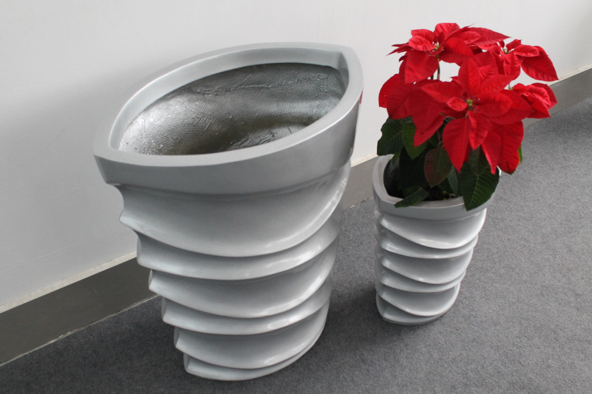 厂家长期供应各种玻璃钢花盆 组合花钵 商场酒店花箱