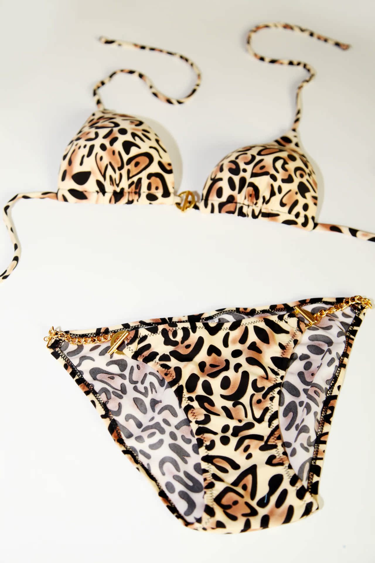 厂家直销新款豹纹女士性感比基尼多种颜色泳装温泉季外贸泳衣欧美