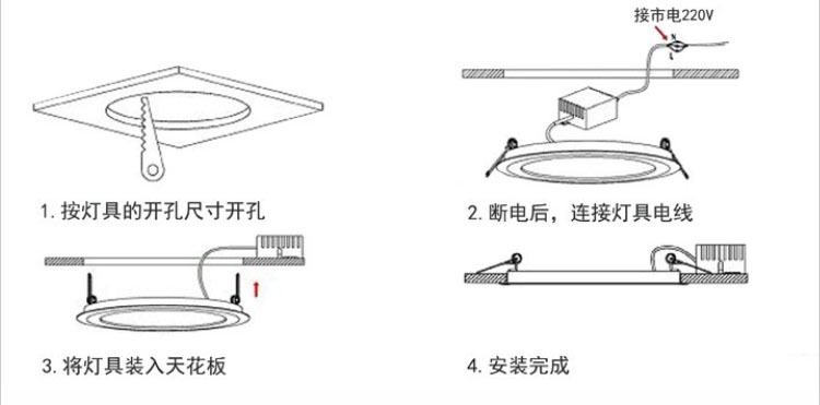 led 变光变色3w led天花灯 led射灯 led筒灯 天花射灯 led射灯