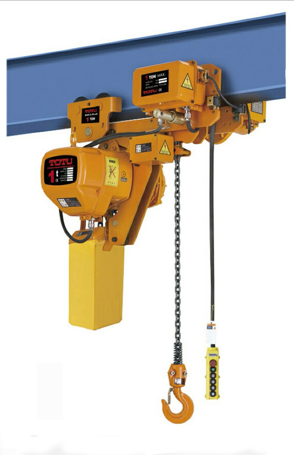 低净空电动葫芦1吨4m运行式电动葫芦超低空环链电动葫芦