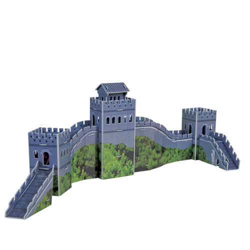 批发 酷娃礼中国长城 3d立体拼图 儿童益智玩具 建筑模型