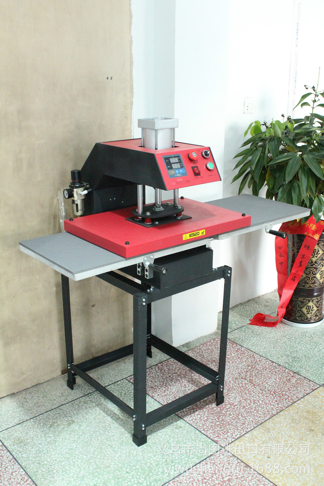 cuyi自动双工位气动烫画机 40x60热转印机器 t恤烫砖烫印设备批发