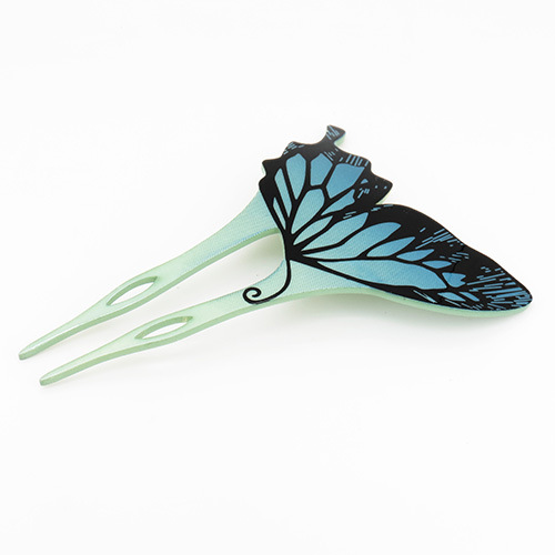 汉服配饰古风簪子亚克力蝴蝶发簪 义乌民族风饰品货源产地 一件代