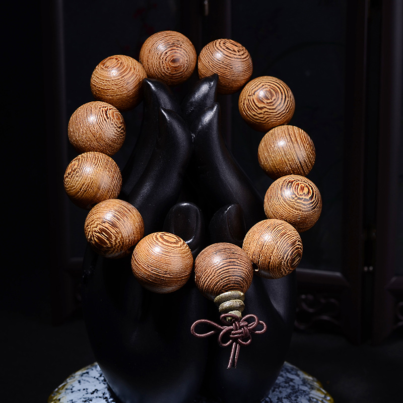 厂家直销 正宗天然非洲顺纹鸡翅木佛珠手链 鸡翅木手串佛珠