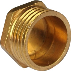 厂家直销外牙铜堵头黄铜外丝堵头 铜接头 1.2.3.4.6分