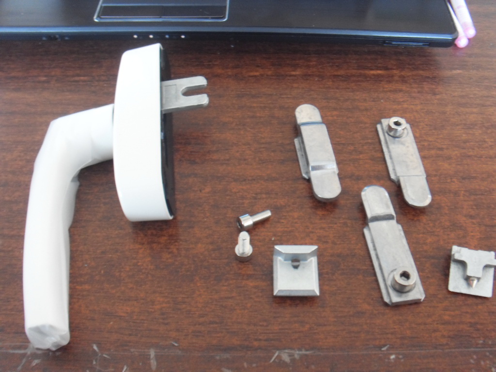 断桥铝平开两点锁窗配件把手门窗五金件