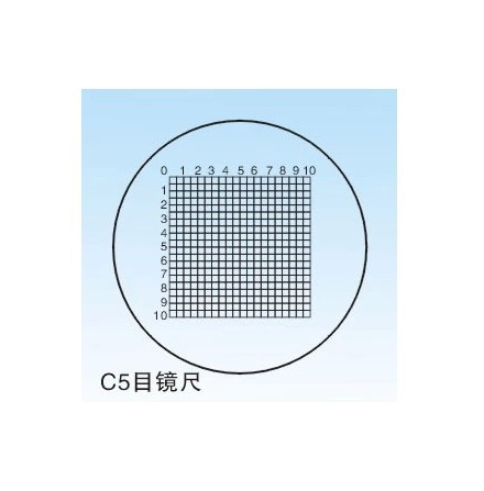【上海光学】c5测微尺 c5目镜测微尺 c5 网形测微尺显微镜测微尺